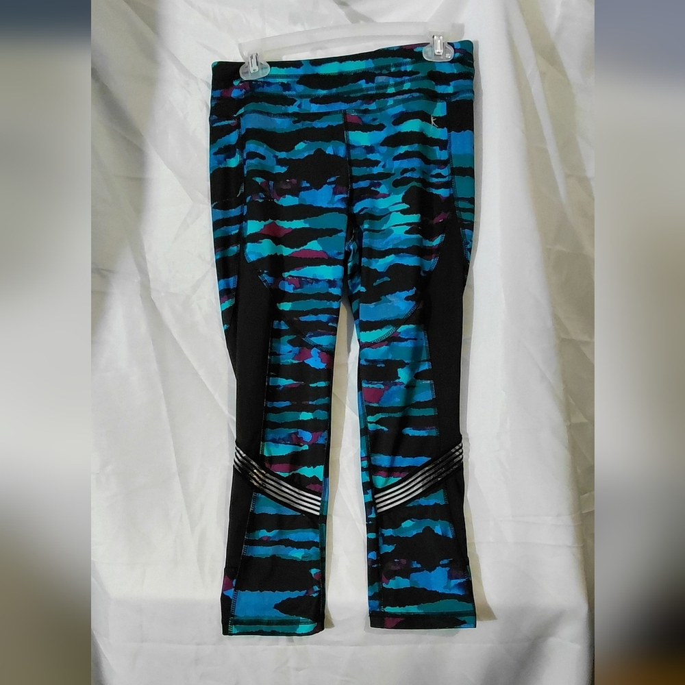 Danskin Vibrant Blue and Black Leggings